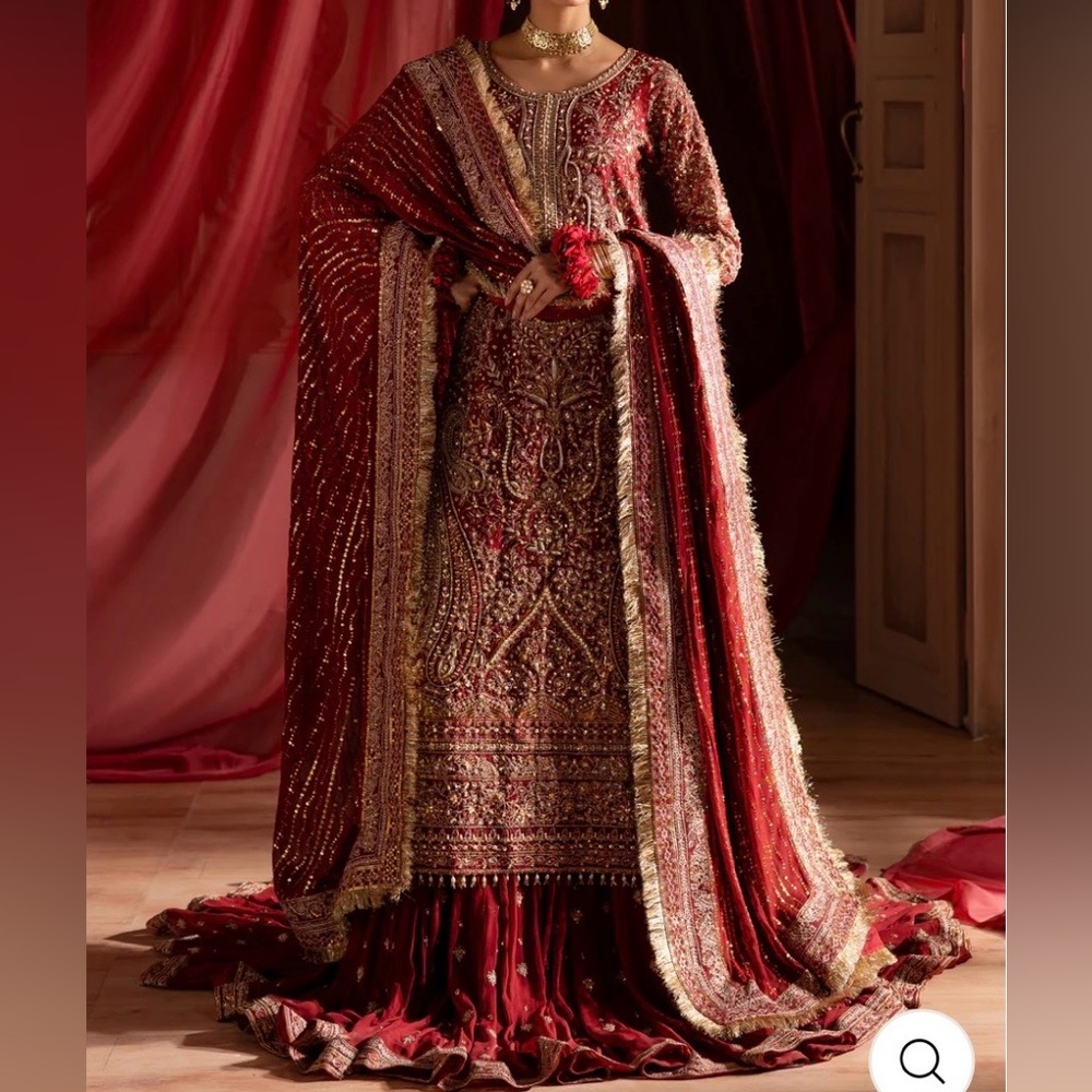 Batik Zenara Four Piece Pakistani Bridal Lengha